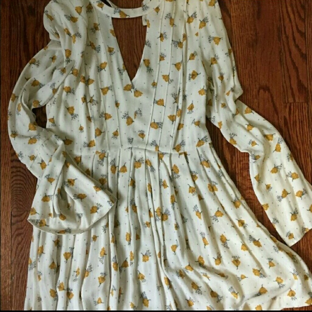Free People bell sleeve dress